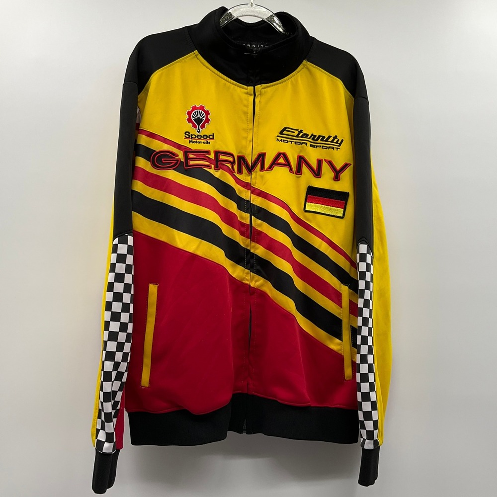 Eternity‎ Germany Racing Track Jacket L Yellow Motorsport Blokecore Streetwear